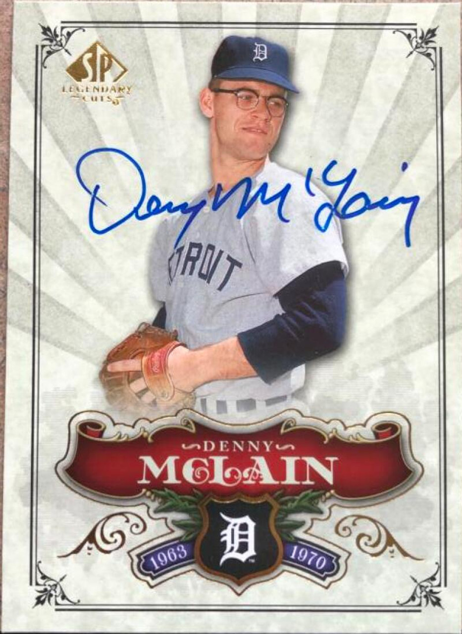 Denny McLain Signed 2006 Fleer Greats Of The Game Card #27 Detroit Tigers