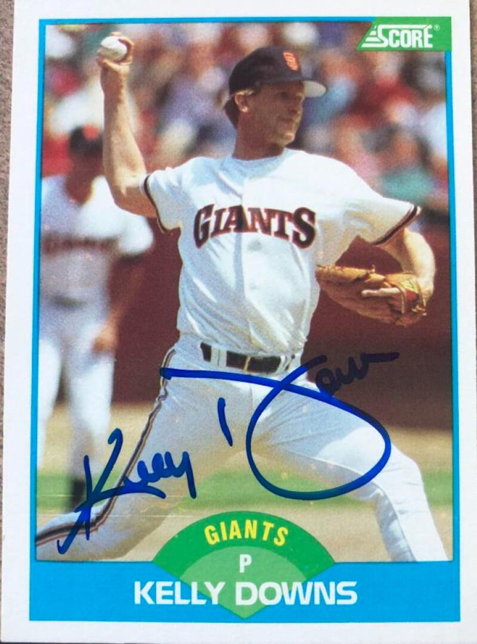 Kelly Downs Autographed 1989 Score Card #124 San Francisco Giants SKU  #188228 - Mill Creek Sports