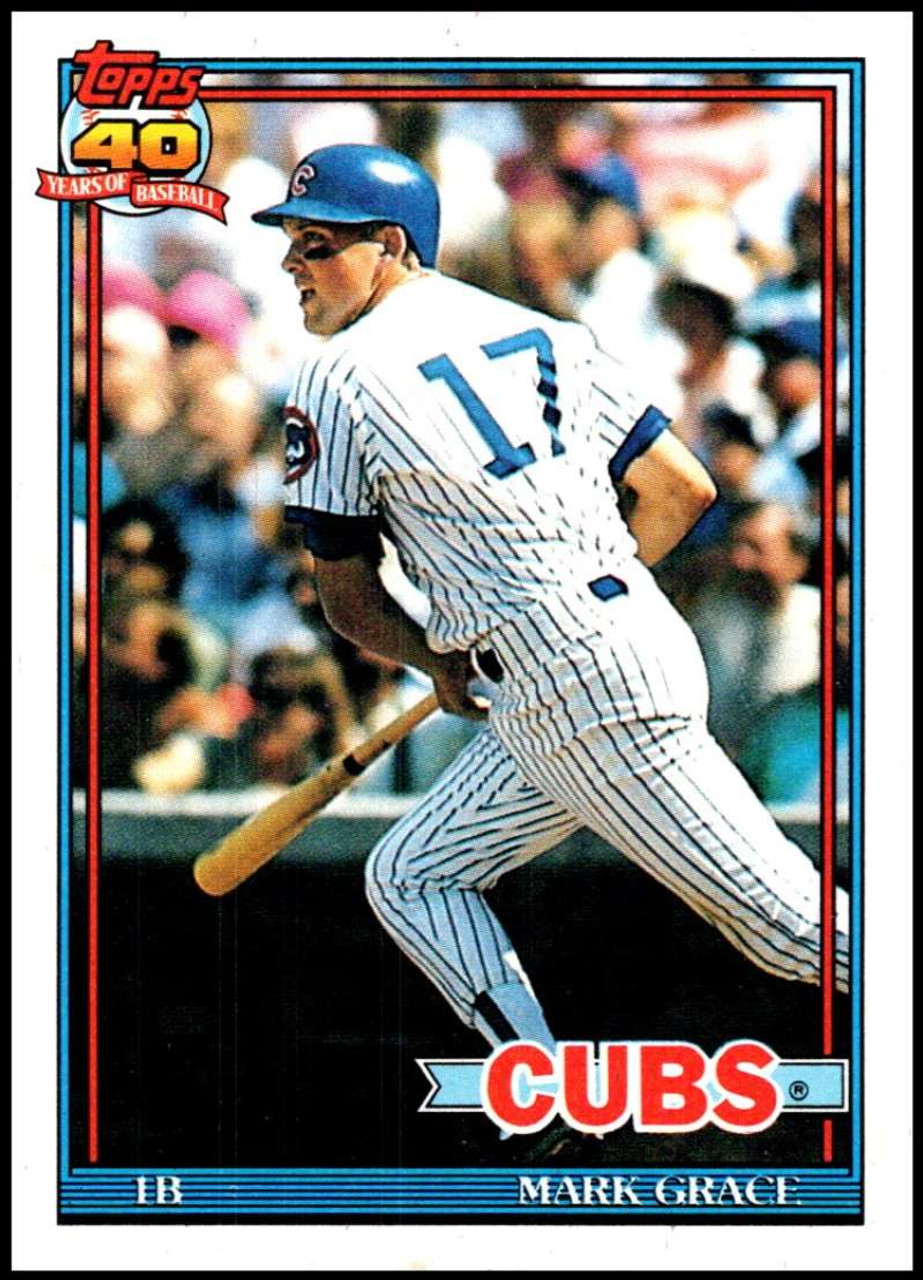 1991 Topps #520 Mark Grace VG Chicago Cubs - Under the Radar Sports