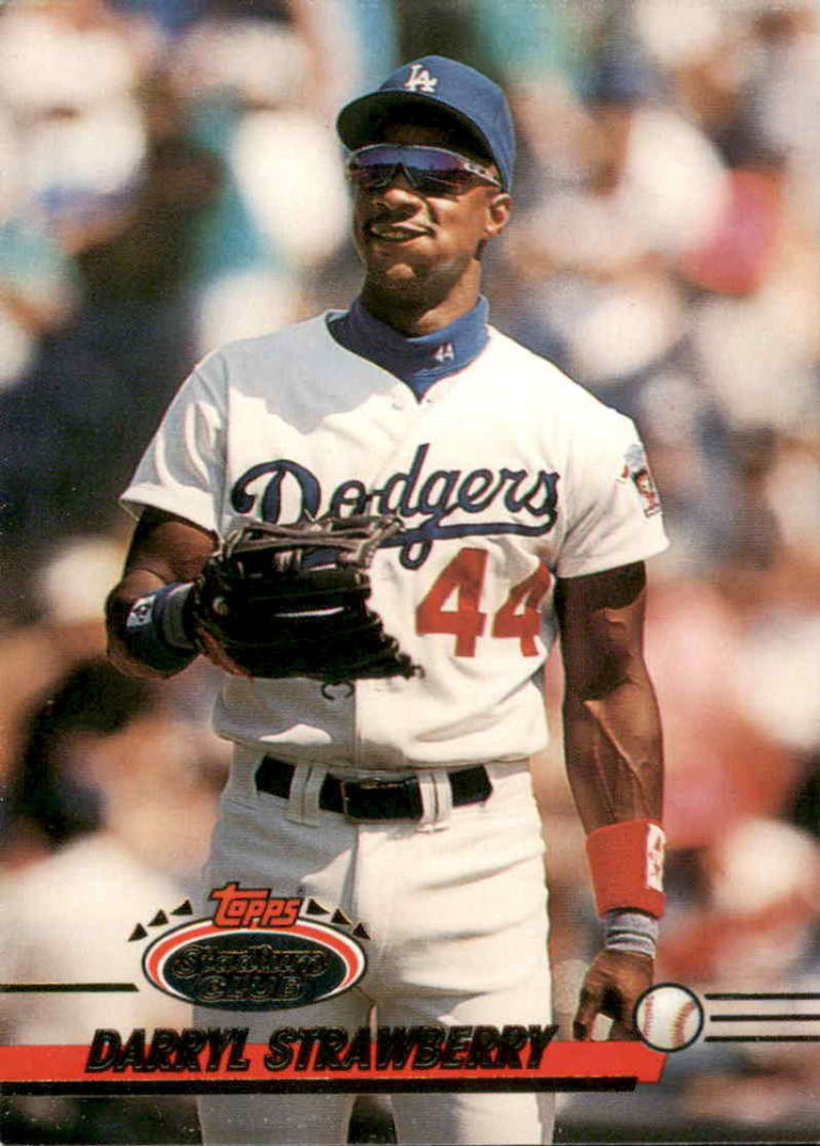 1993 Stadium Club #398 Darryl Strawberry VG Los Angeles Dodgers