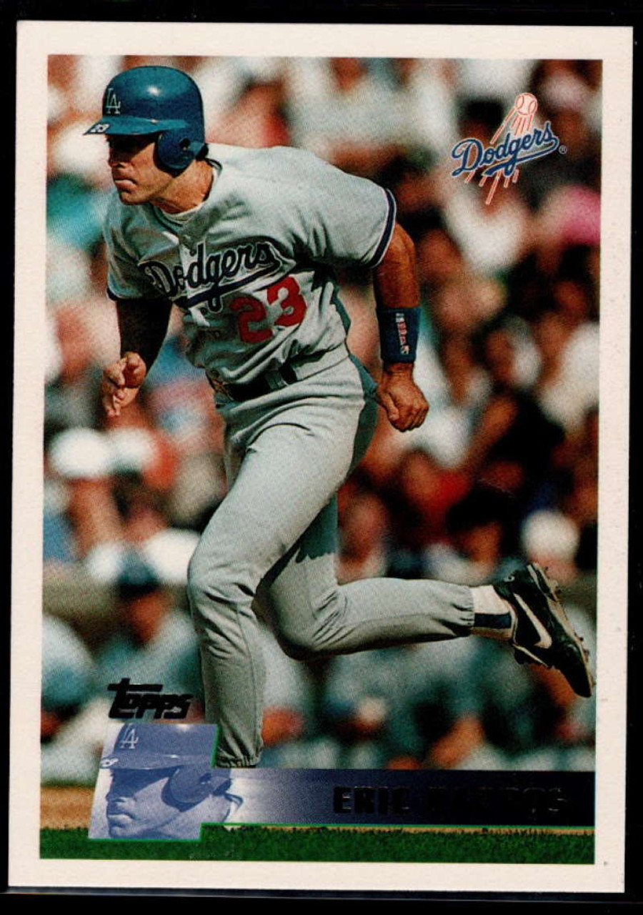 1996 Topps #196 Eric Karros VG Los Angeles Dodgers - Under the Radar Sports