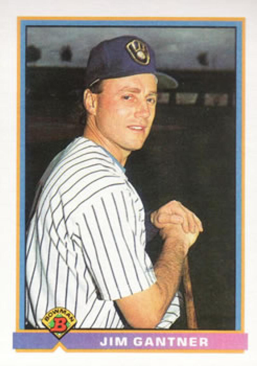 1991 Bowman #48 Jim Gantner VG Milwaukee Brewers - Under the Radar Sports