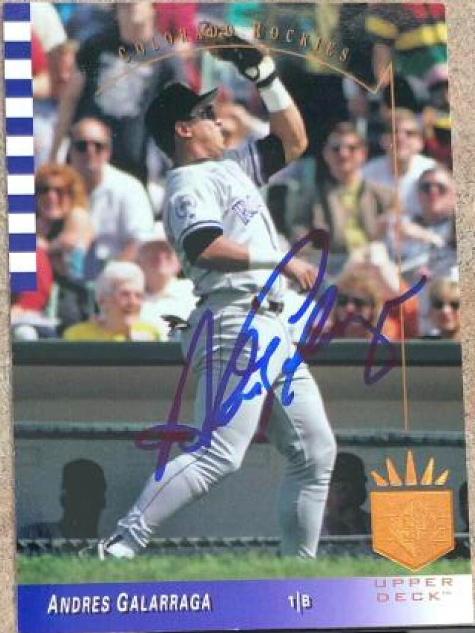 Andres Galarraga 1993 Leaf #322 Colorado Rockies Baseball Card