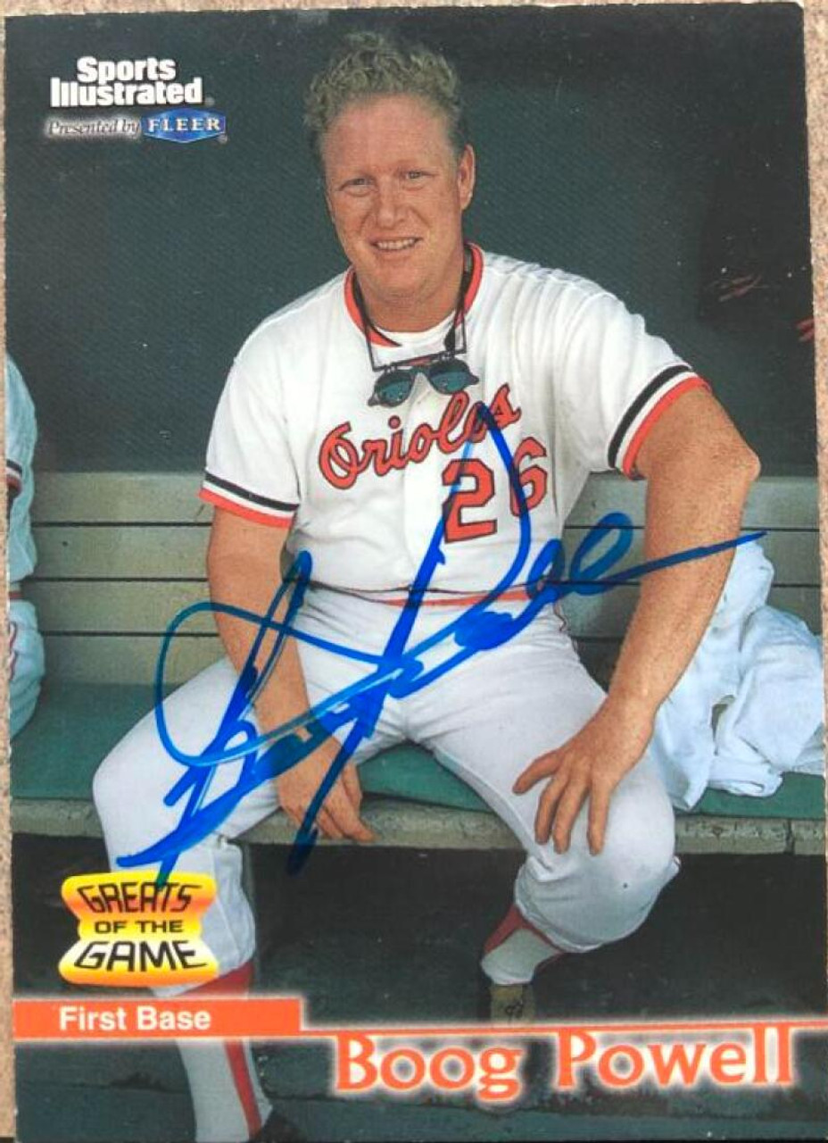 Boog Powell Autographed 1999 Sports Illustrated Greats of the Game #26