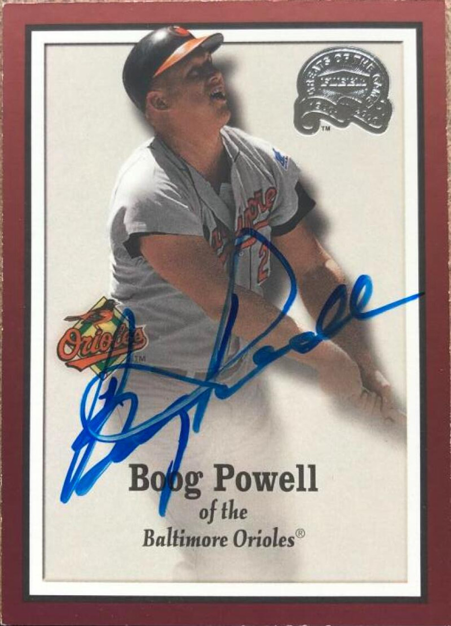 Boog Powell Autographed 2006 Fleer Greats of the Game #15