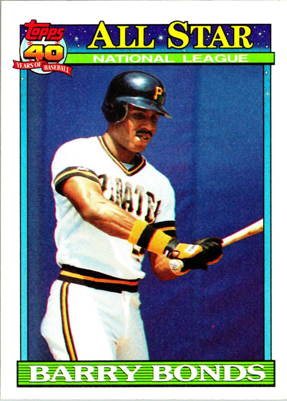 1991 Topps #401 Barry Bonds AS VG Pittsburgh Pirates - Under the