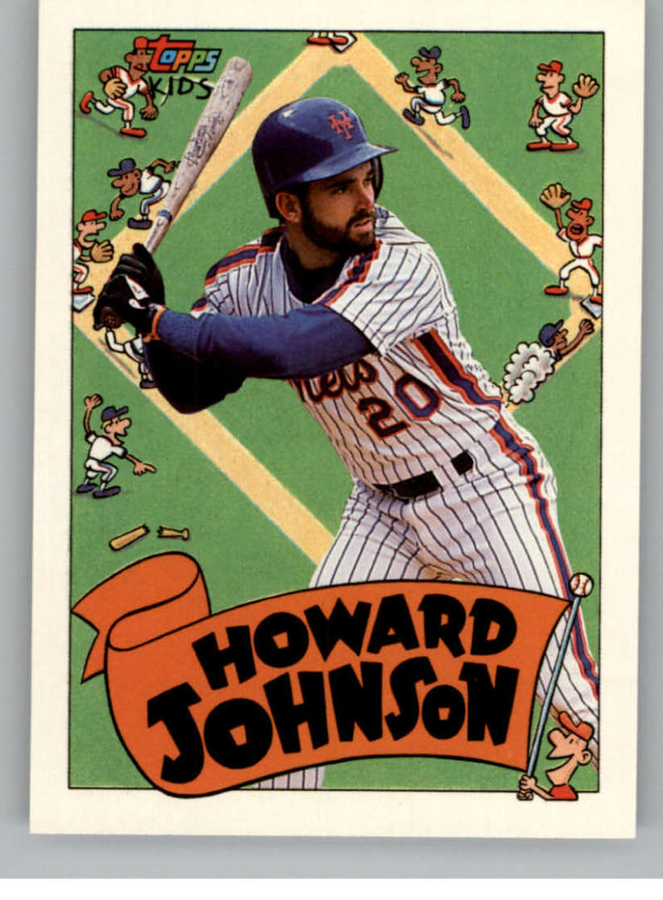 Howard Johnson Signed 1991 Topps Baseball Card - New York Mets