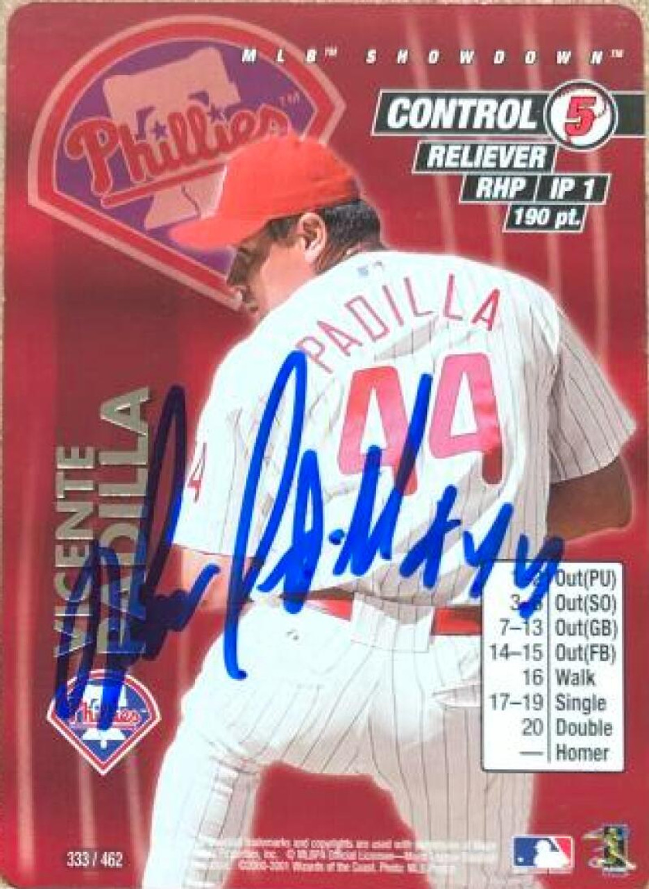 Vicente Padilla Autographed 2001 MLB Showdown All-Star Game #039 at  's Sports Collectibles Store