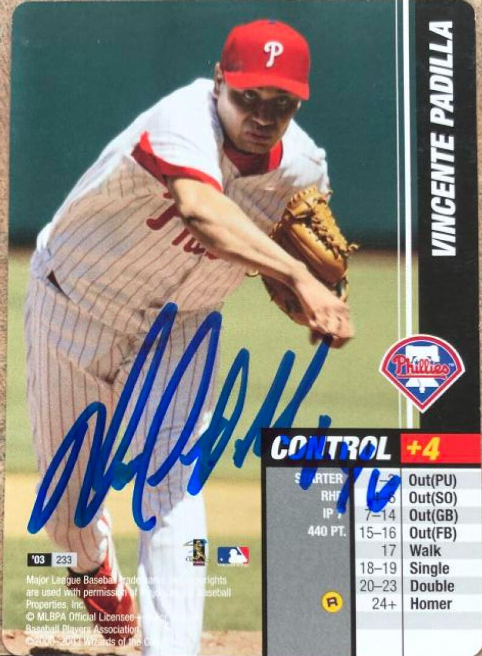 Vicente Padilla Autographed 2001 MLB Showdown All-Star Game #039 at  's Sports Collectibles Store