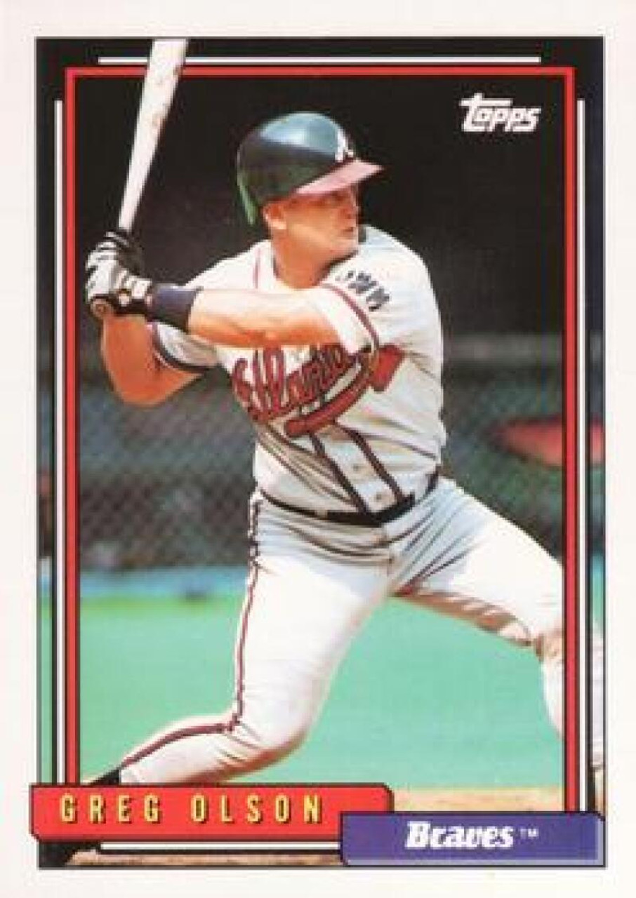 1992 Donruss #386 Greg Olson VG Atlanta Braves