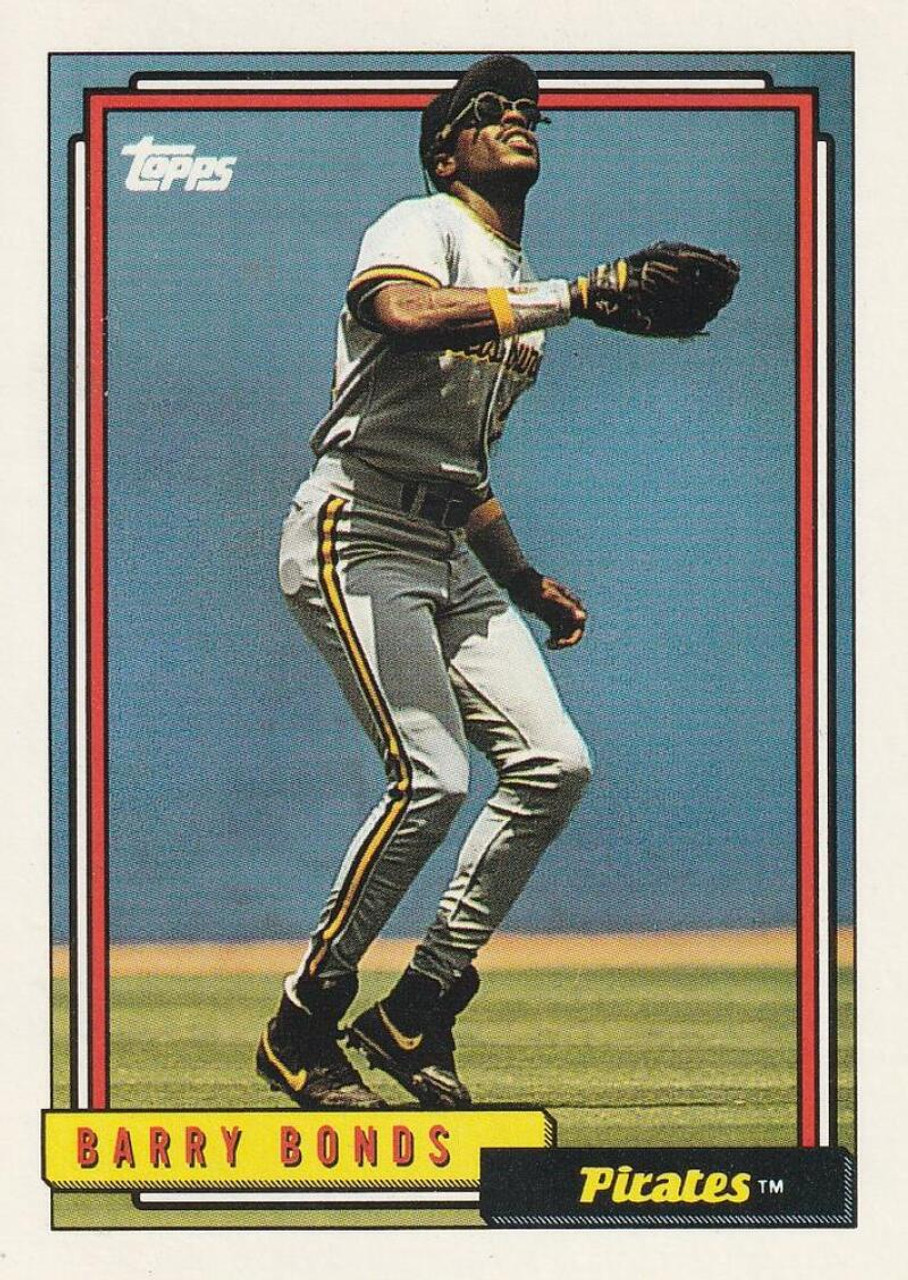 1992 Topps #380 Barry Bonds VG Pittsburgh Pirates - Under the