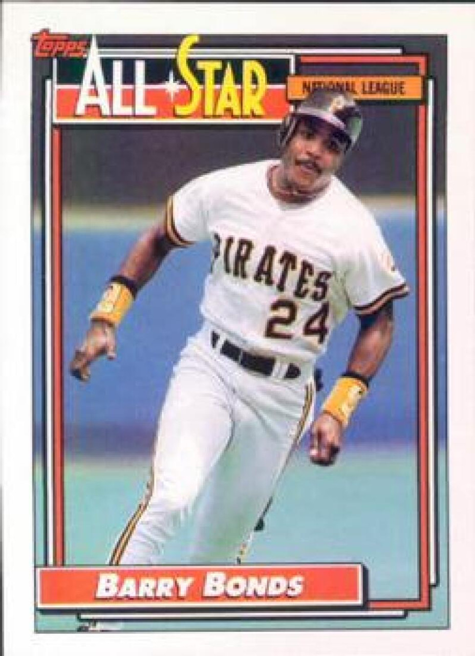 1992 Topps #380 Barry Bonds VG Pittsburgh Pirates - Under the