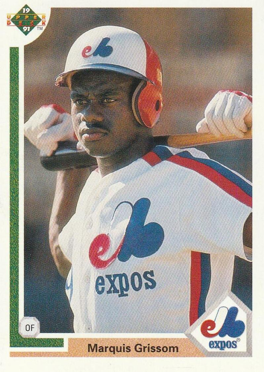 1991 Upper Deck #477 Marquis Grissom VG Montreal Expos - Under the