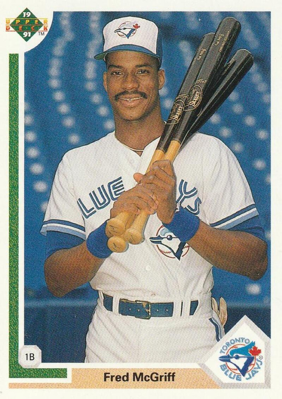 1990 Upper Deck Fred McGriff card #108 Toronto Blue Jays Baseball