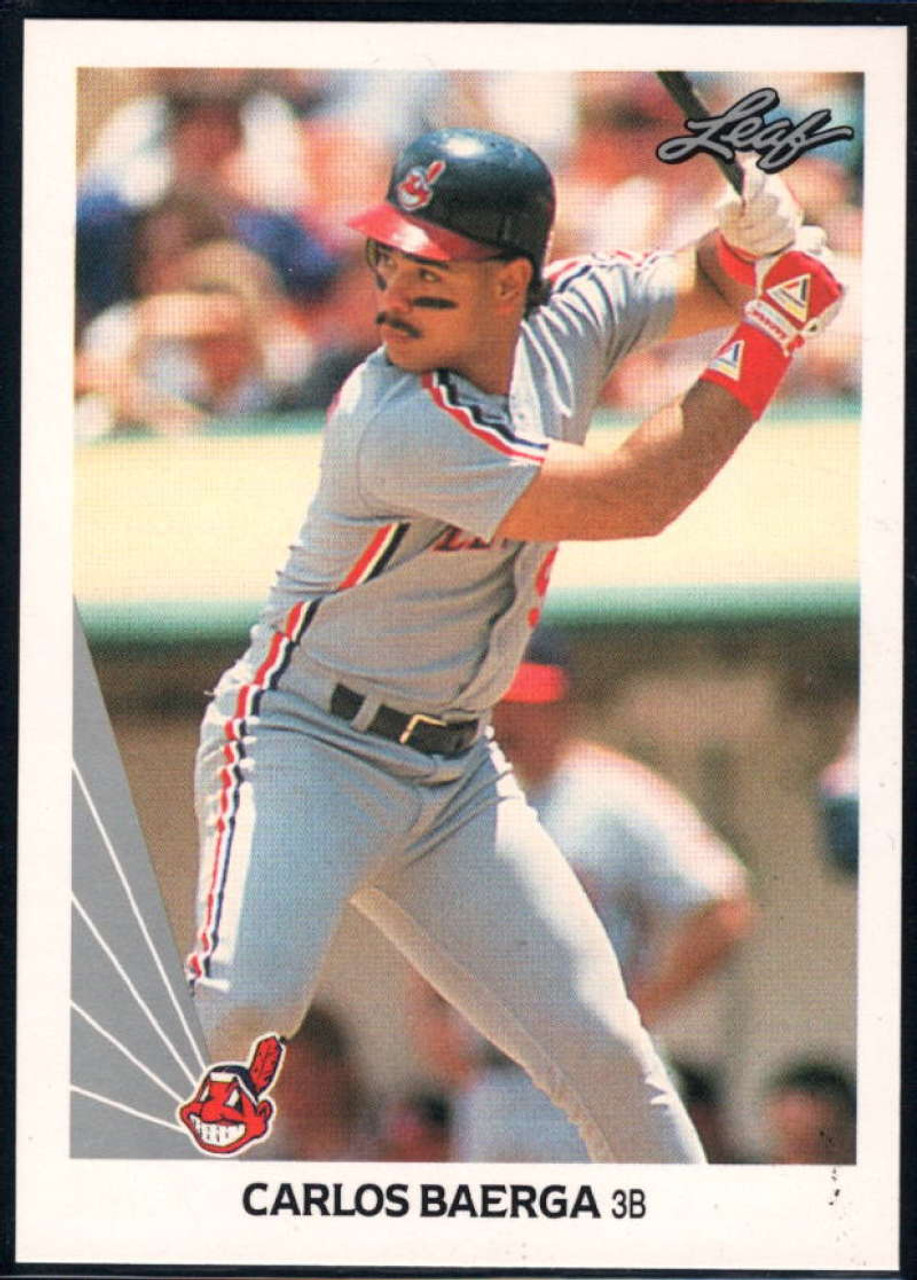 1990 Leaf #443 Carlos Baerga VG RC Rookie Cleveland Indians - Under the  Radar Sports