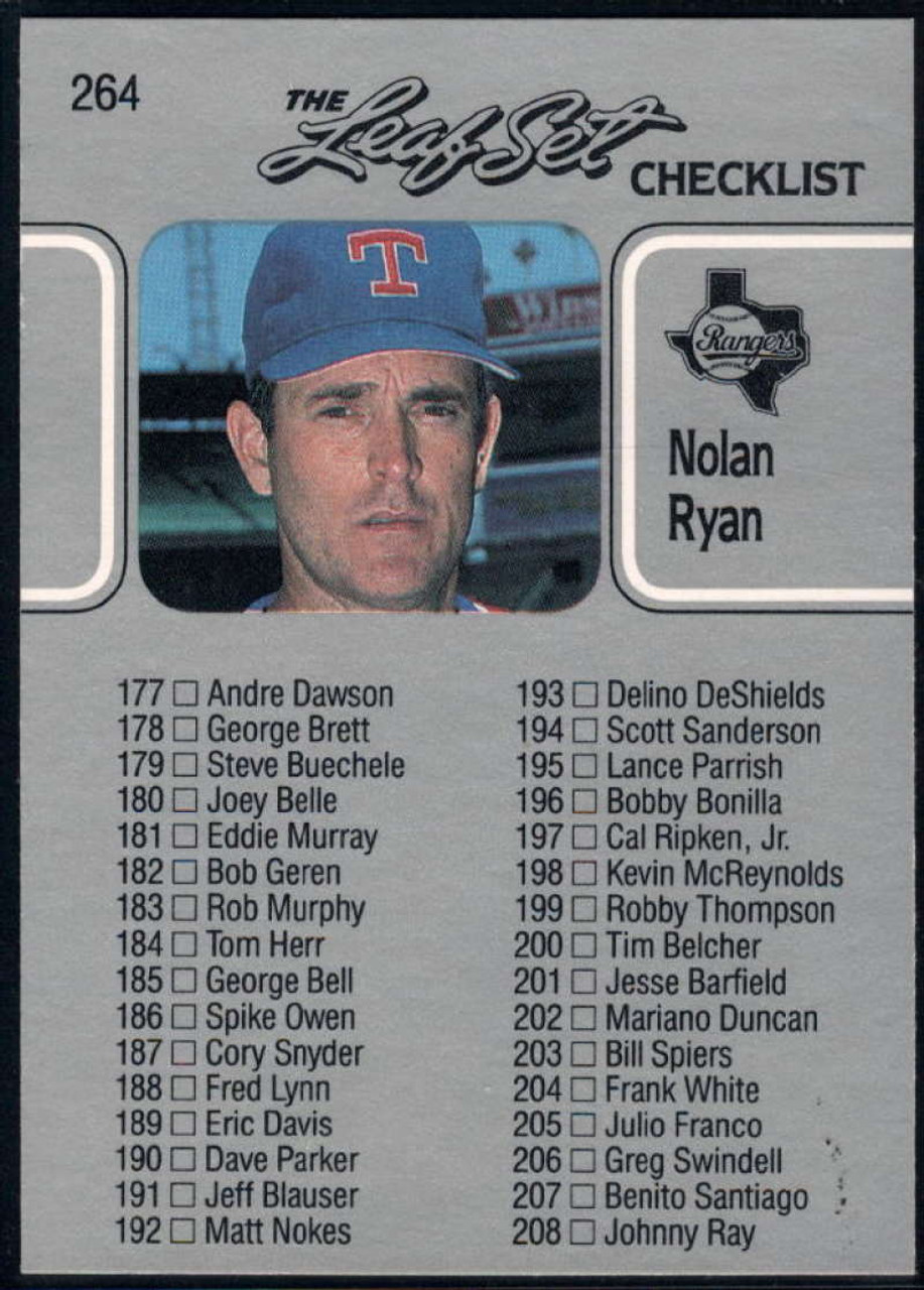 1990 Topps Nolan Ryan Baseball Card #1 Texas Rangers