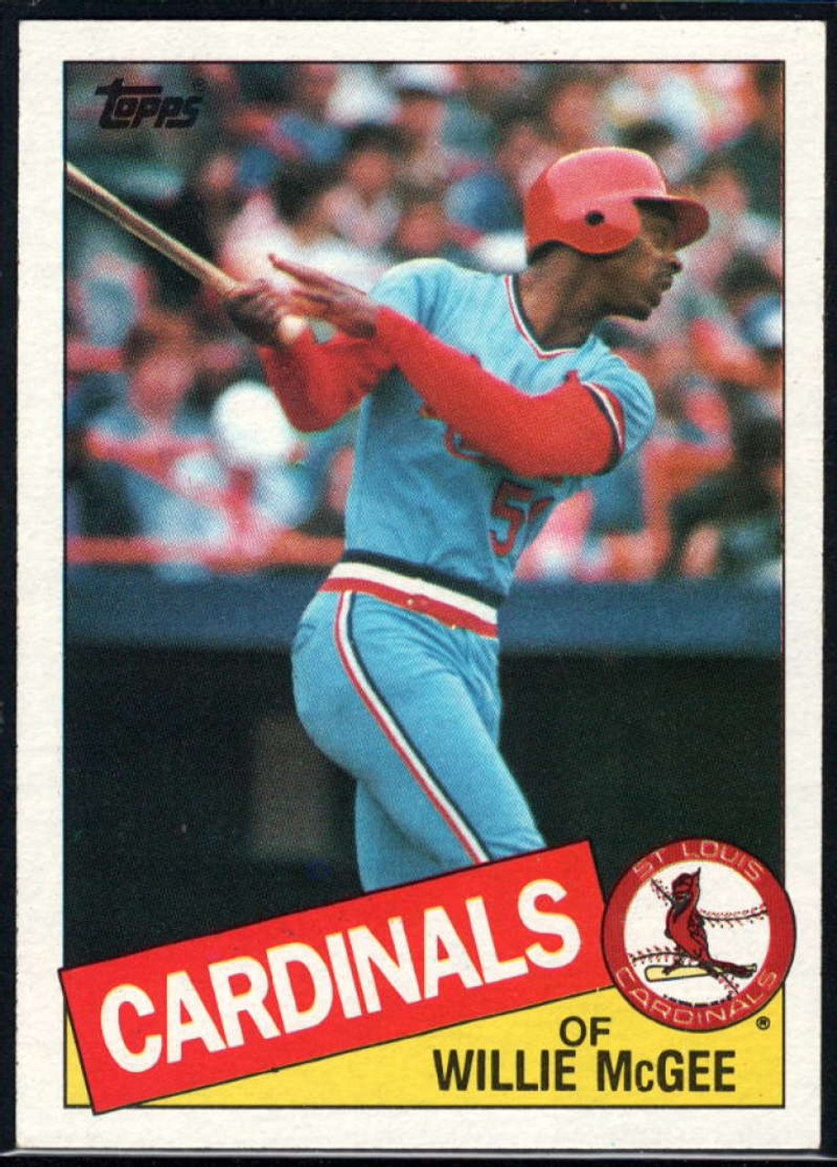 1986 Topps #580 Cardinals Willie McGee Baseball Card