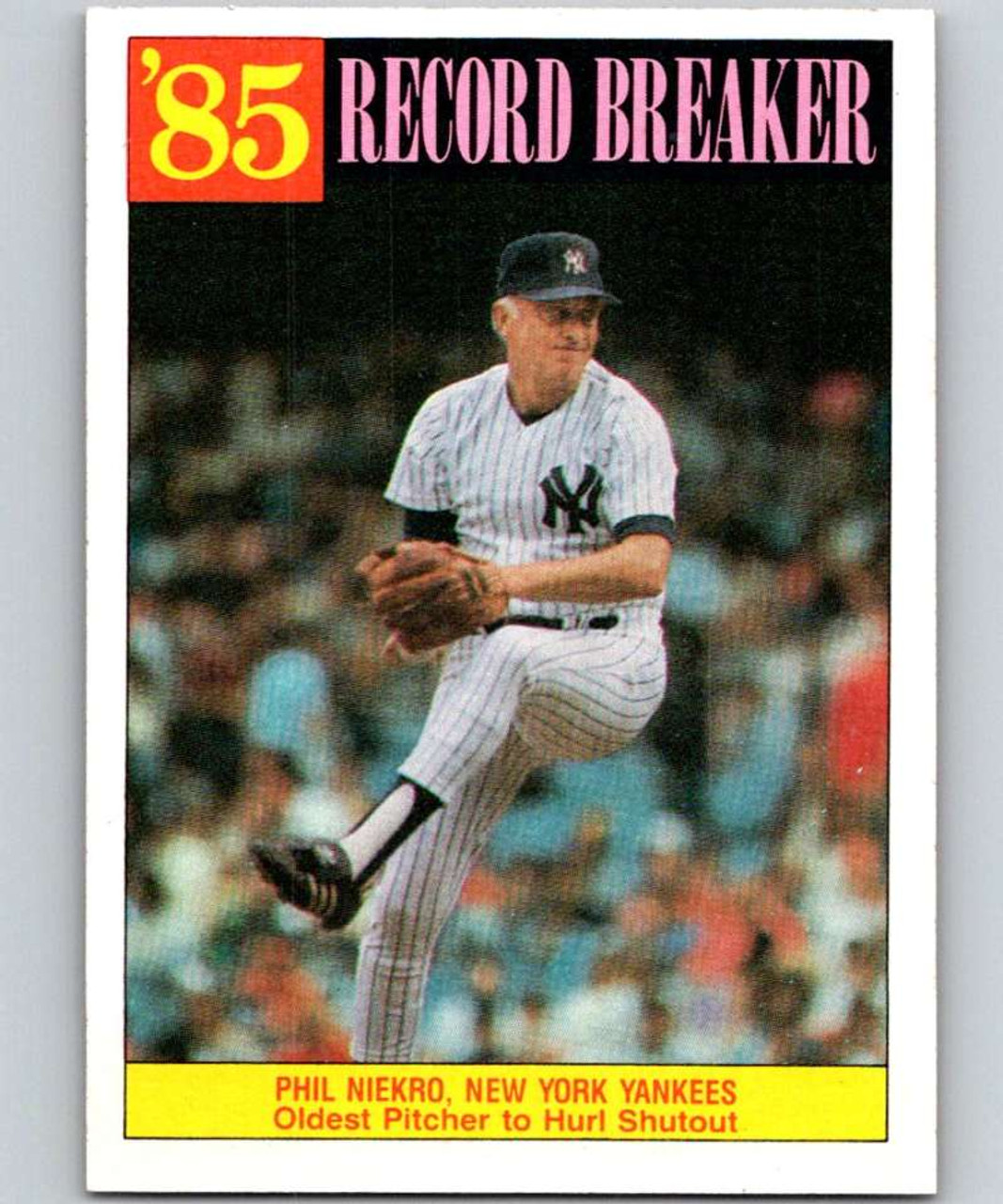 1984 Topps Traded #84T Phil Niekro VG New York Yankees - Under the Radar  Sports