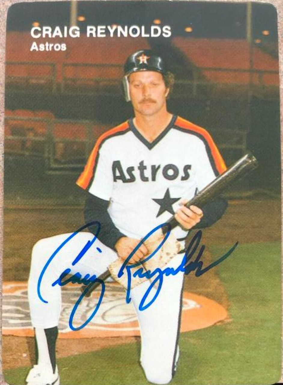 Craig Reynolds Signed 1980 Topps Baseball Card - Houston Astros – PastPros