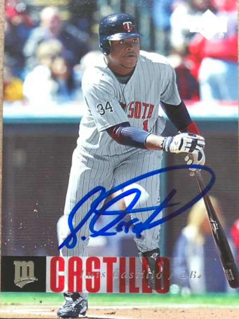 Luis Castillo autographed baseball card (Florida Marlins) 1997 Upper Deck  #223 Star Rookies