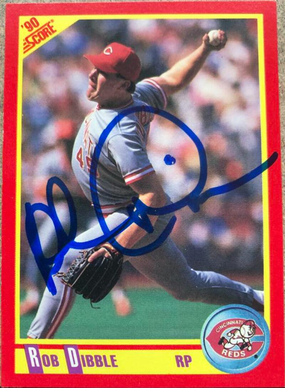 Rob Dibble autographed Baseball Card (Cincinnati Reds) 1991