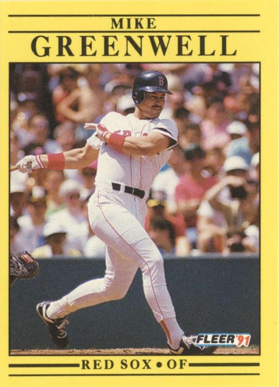 1991 Fleer #96 Mike Greenwell VG Boston Red Sox - Under the Radar