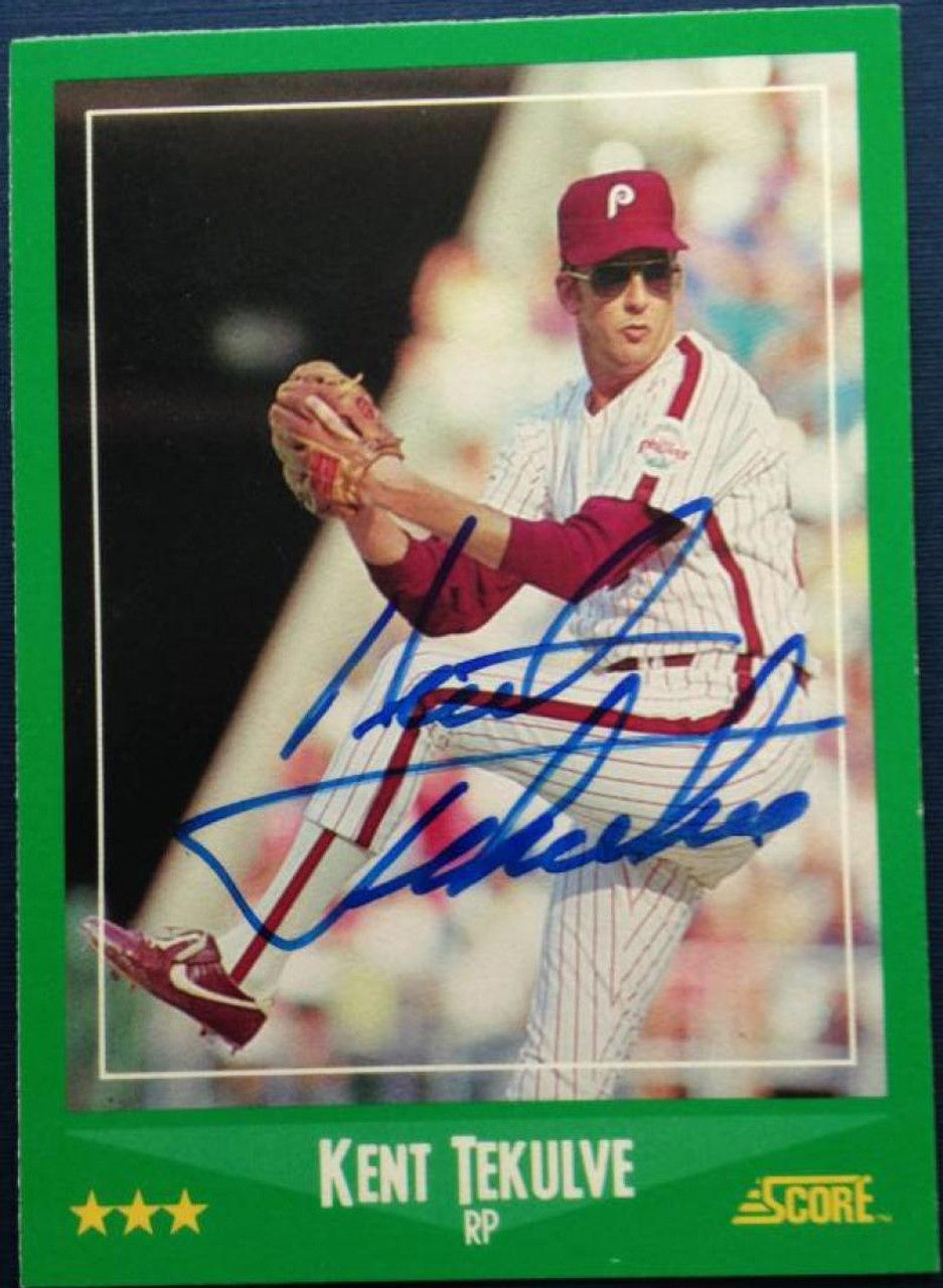 Kent Tekulve autographed Baseball Card (Philadelphia Phillies