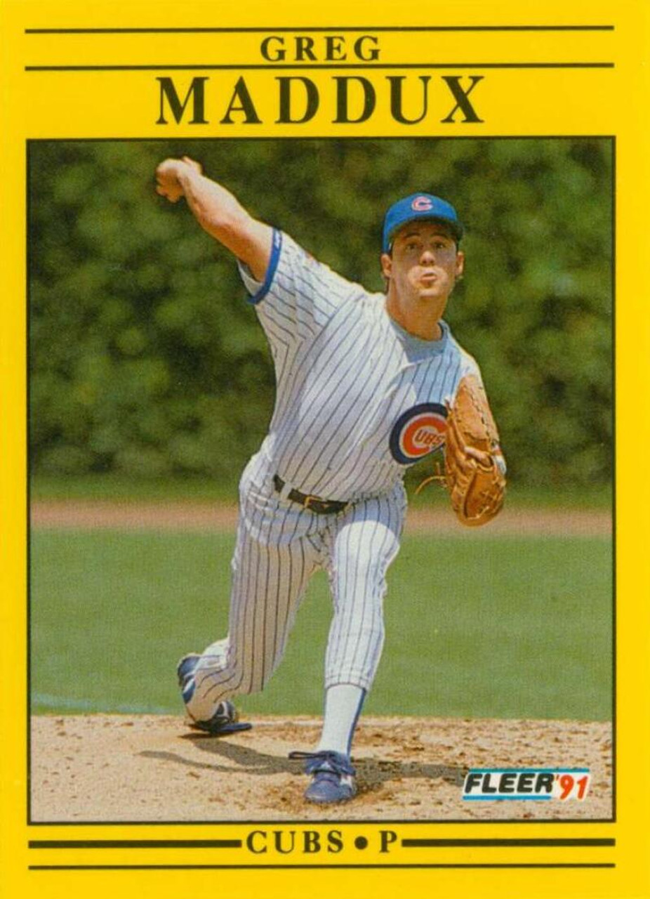  1991 Topps Baseball #35 Greg Maddux Chicago Cubs