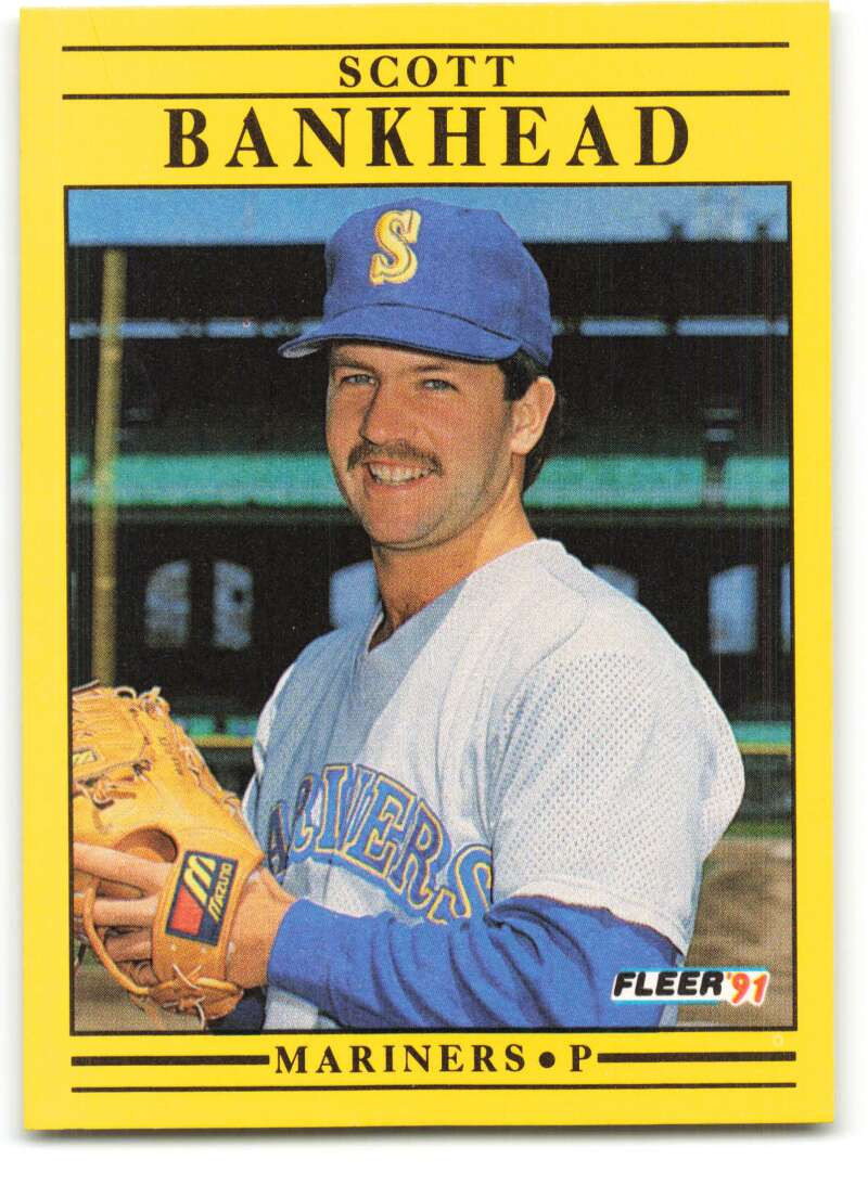 1991 Fleer #442 Scott Bankhead VG Seattle Mariners - Under the