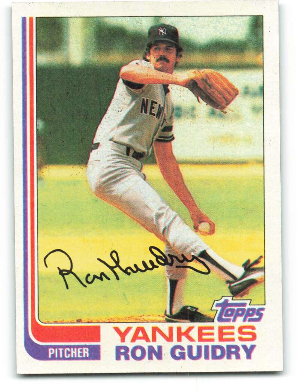 1986 Topps Ron Guidry ALL STAR Baseball Card #721