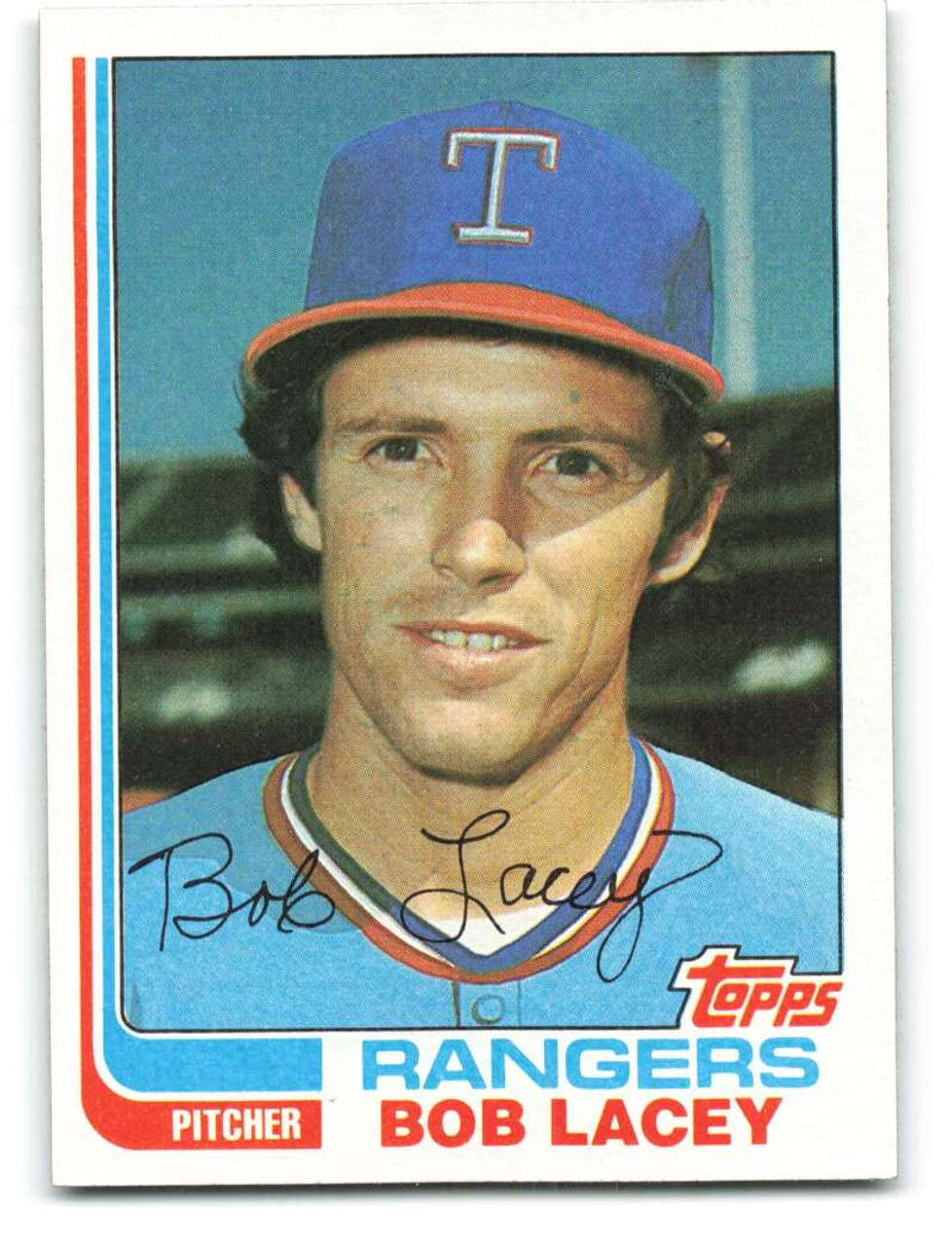 Charlie Hough Texas Rangers Autographed Signed 1982 Topps