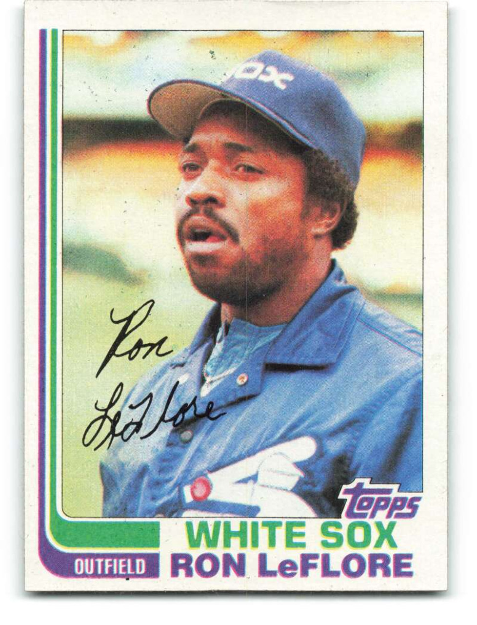 Ron Leflore Signed 1983 Topps Baseball Card - Chicago White Sox