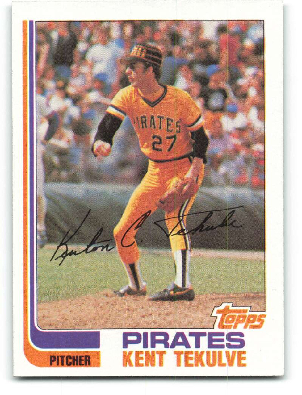 1982 Topps #485 Kent Tekulve VG Pittsburgh Pirates - Under the Radar Sports