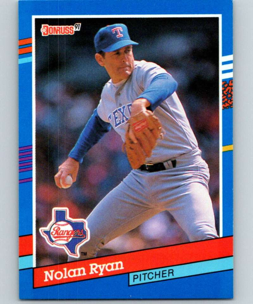 1991 Topps #6 Nolan Ryan RB VG Texas Rangers - Under the Radar Sports