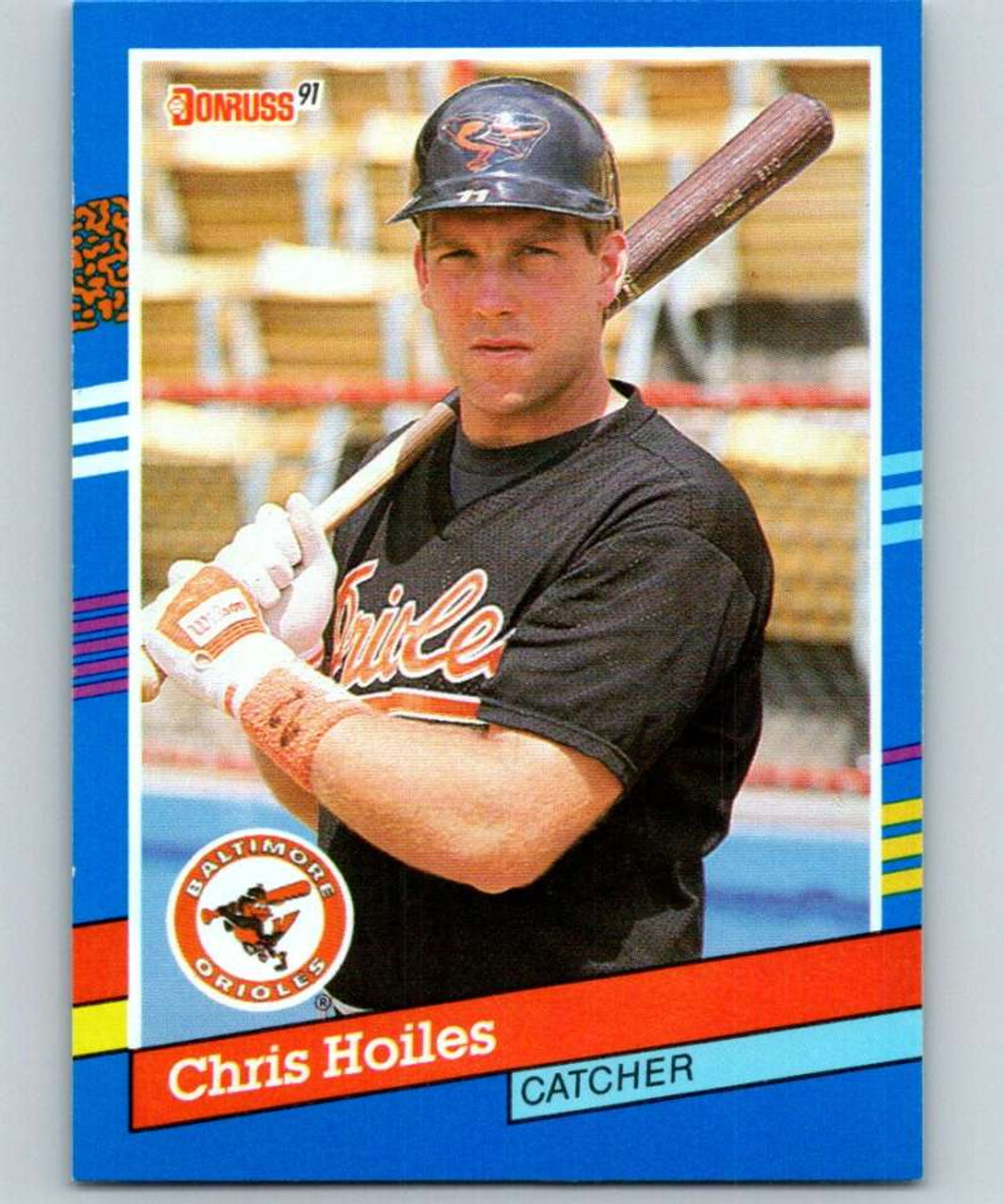 Chris Hoiles Baltimore Orioles Autographed Bowman Card