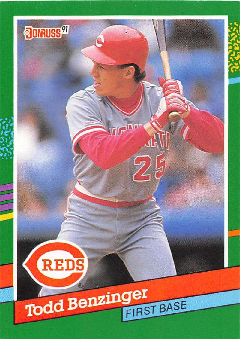 1991 Donruss #640 Todd Benzinger VG Cincinnati Reds - Under the Radar Sports