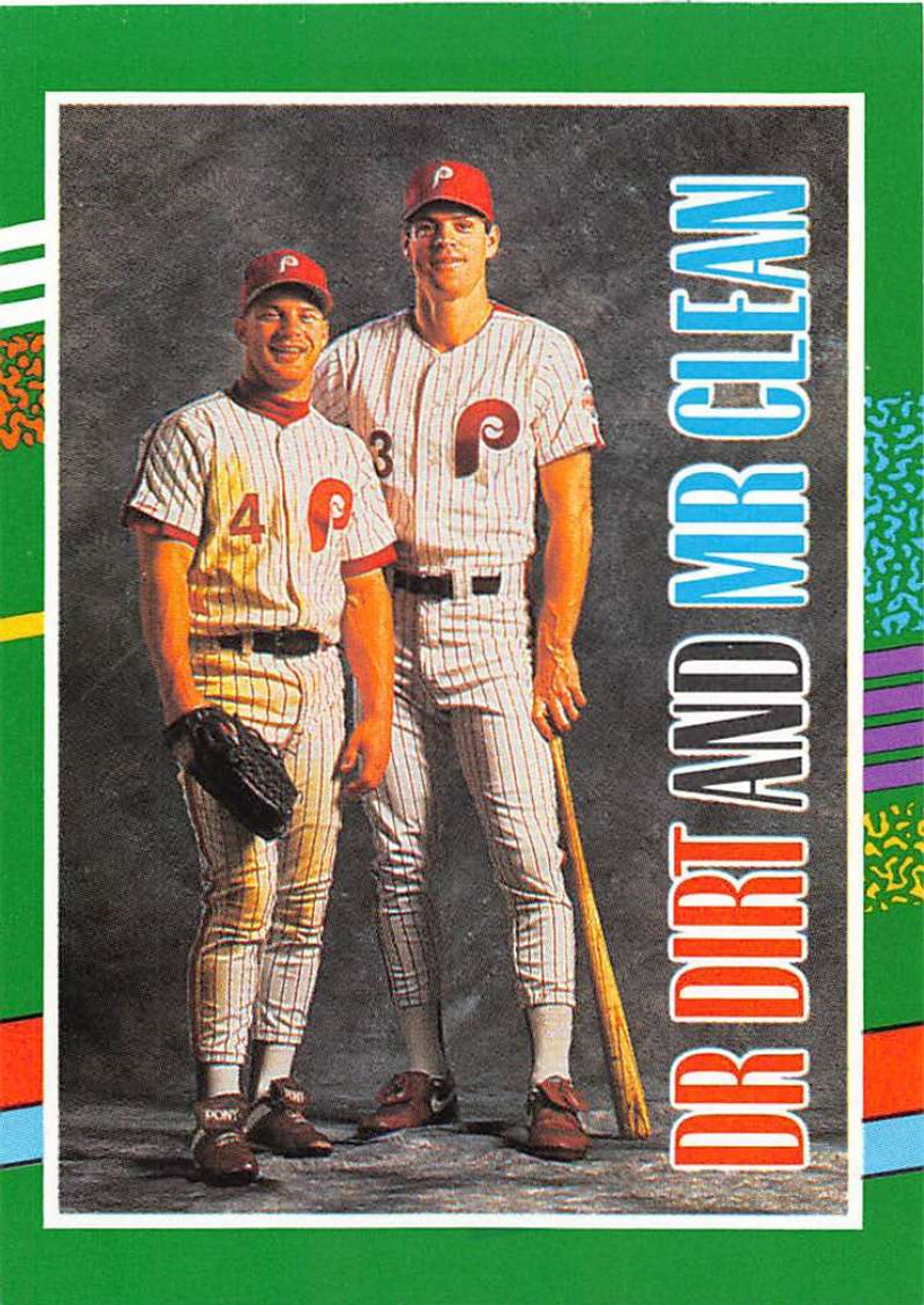 1991 Donruss #744 Lenny Dykstra/Dale Murphy UER VG Philadelphia Phillies -  Under the Radar Sports