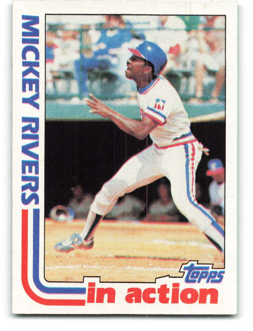 MICKEY RIVERS Rangers 1980 TOPPS Baseball Card #485