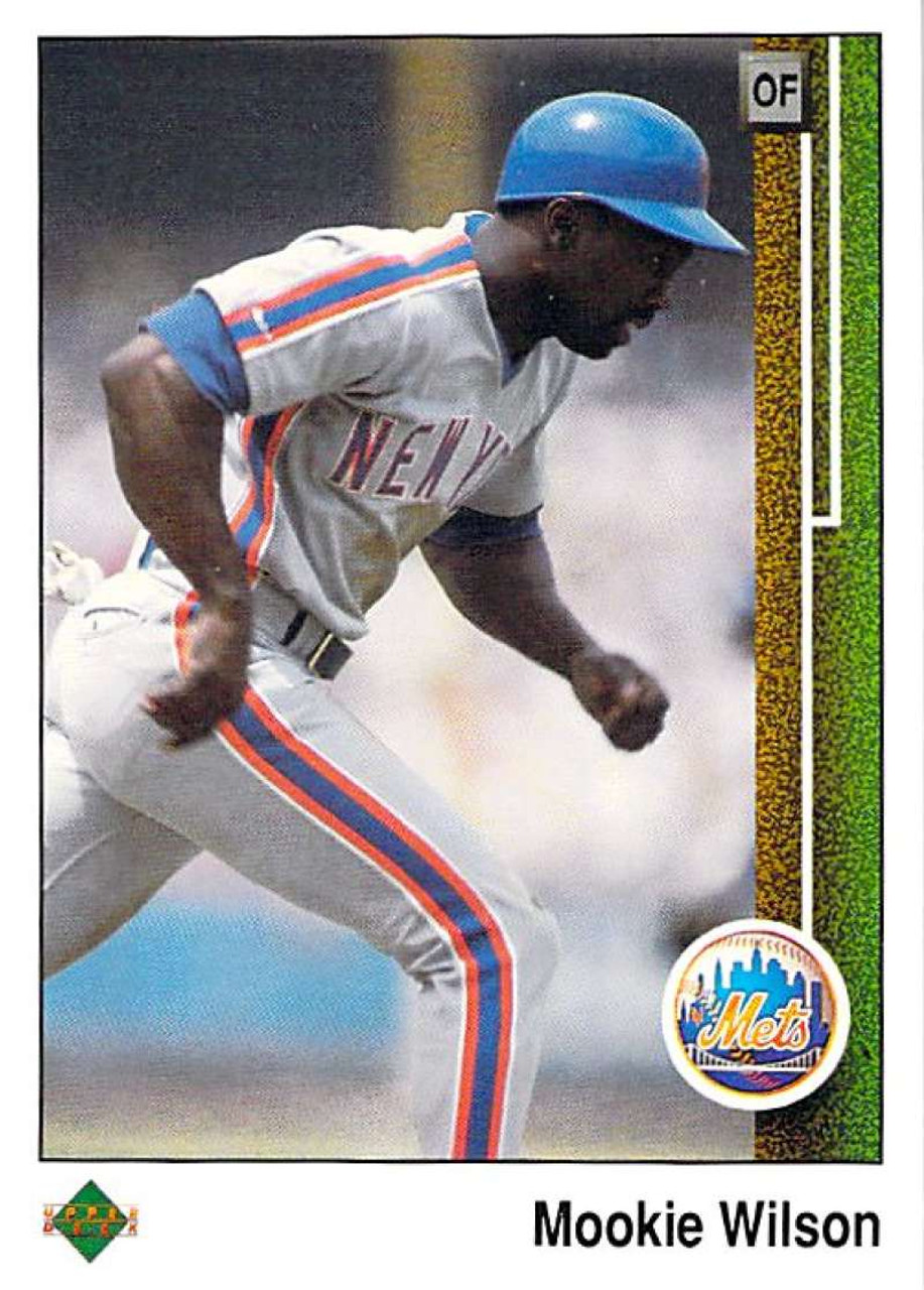 Mookie Wilson autographed baseball card (New York Mets) 1989 Score #302