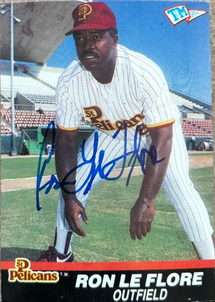 Ron LeFlore Autographed 1977 Hostess #50