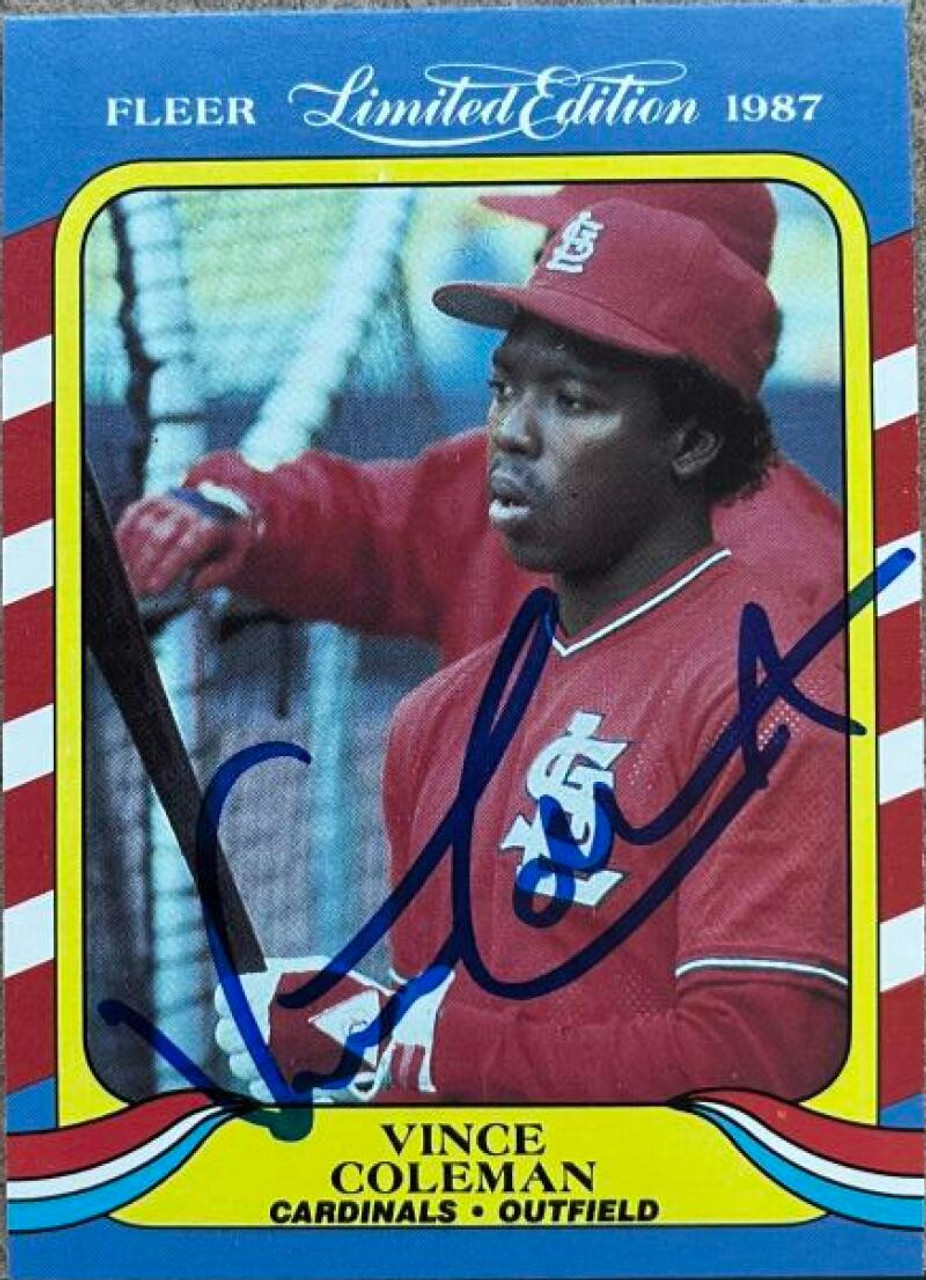 1986 Fleer Vince Coleman