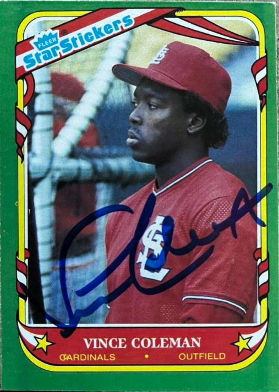 1986 Fleer Vince Coleman