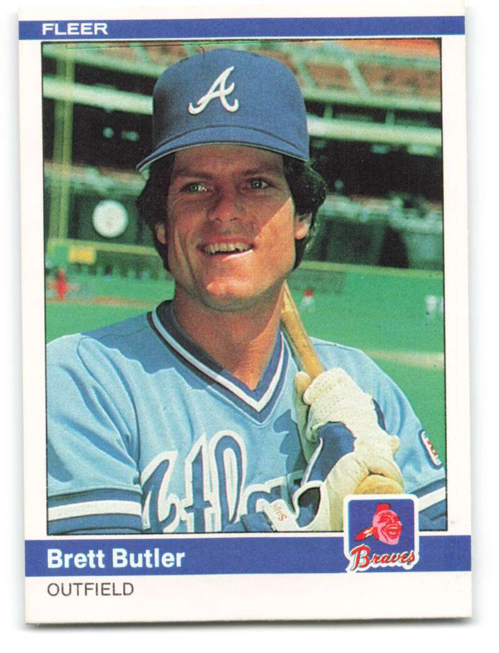 1984 Fleer #173 Brett Butler VG Atlanta Braves - Under the Radar Sports