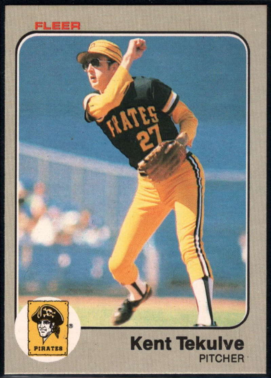 1983 Fleer #326 Kent Tekulve VG Pittsburgh Pirates - Under the