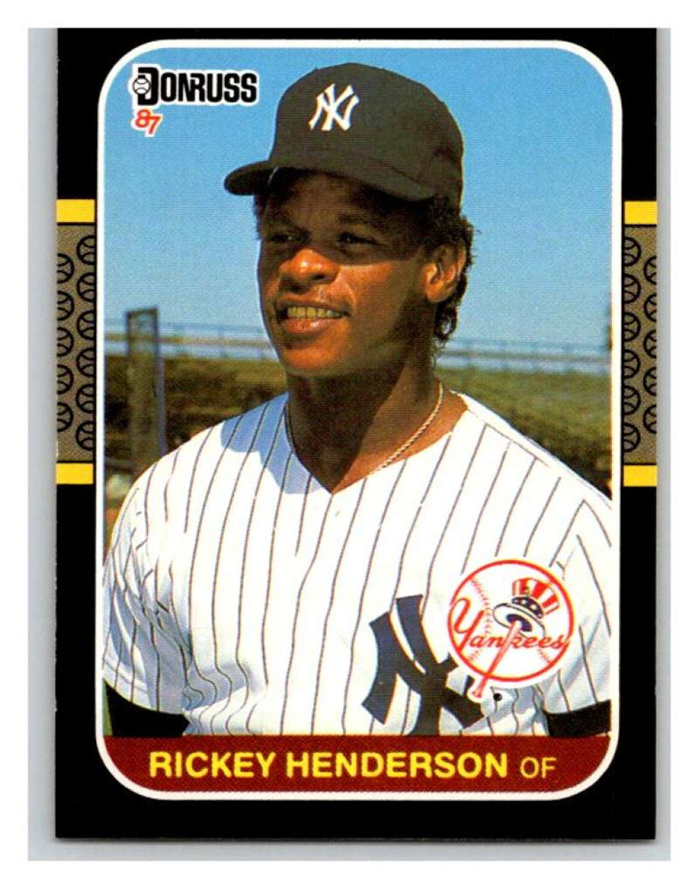  1987 Topps # 735 Rickey Henderson New York Yankees