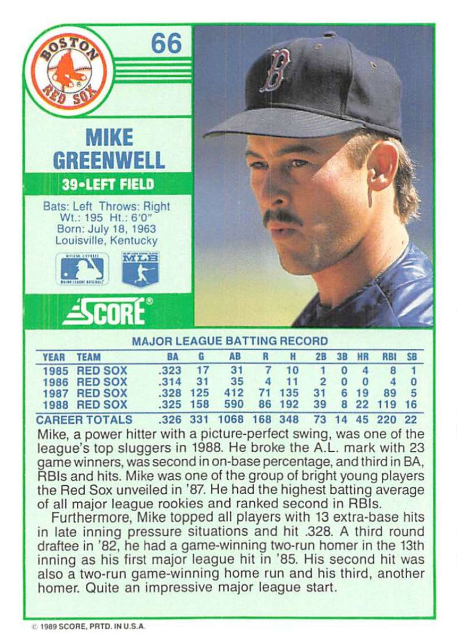 Starting Lineup MLB ~ Mike Greenwell 1989