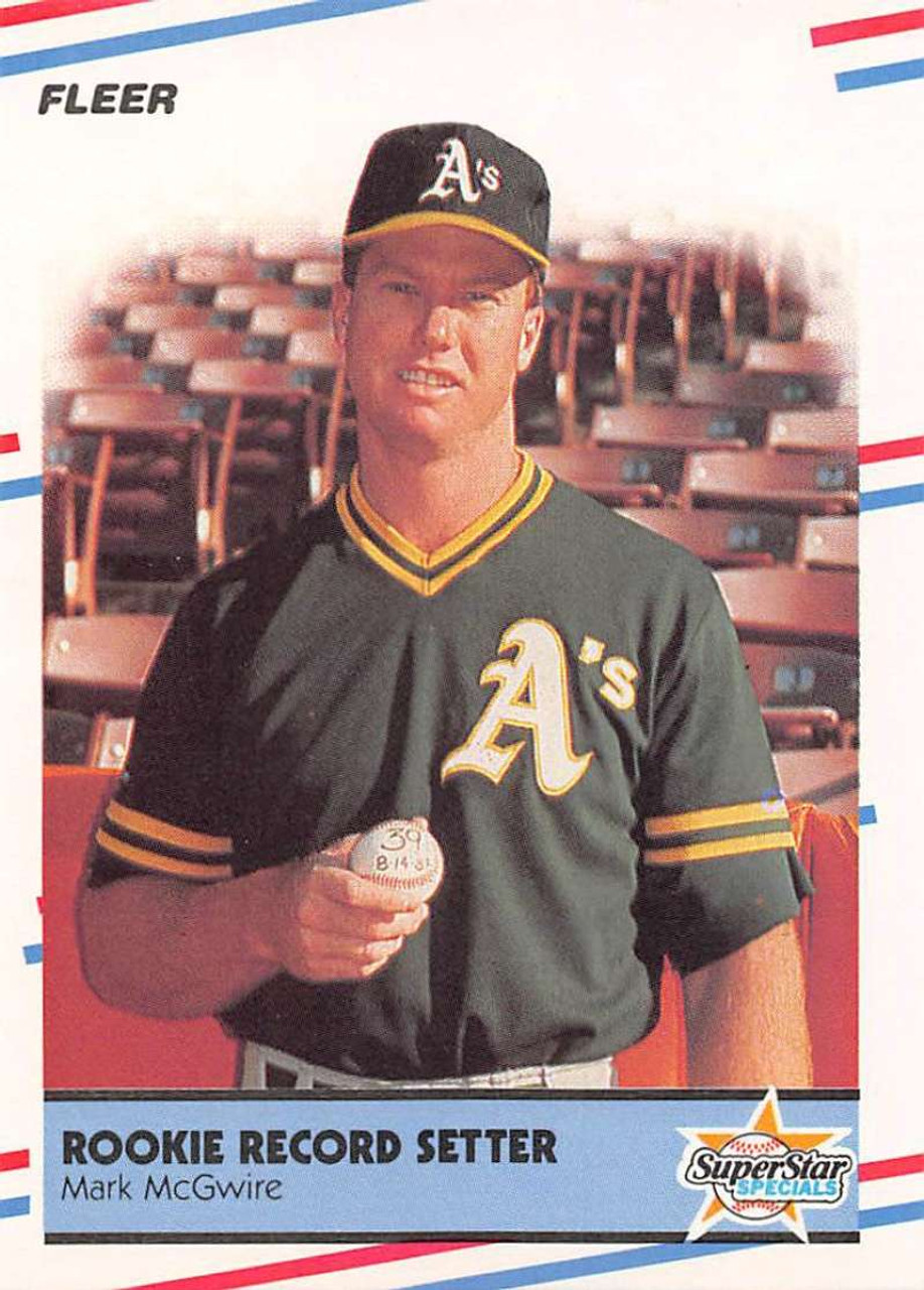 1988 Fleer #629 Mark McGwire Rookie Record Setter VG Oakland Athletics -  Under the Radar Sports