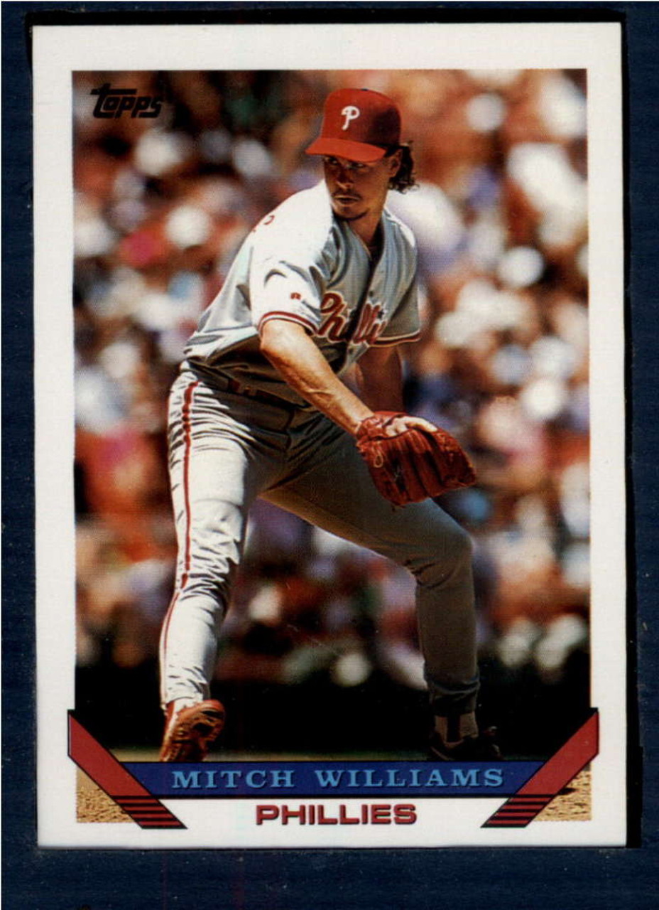 1993 Topps #235 Mitch Williams VG Philadelphia Phillies - Under
