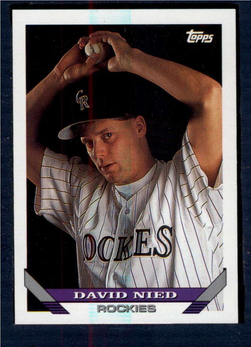 1993 Topps #444 David Nied VG Colorado Rockies - Under the Radar