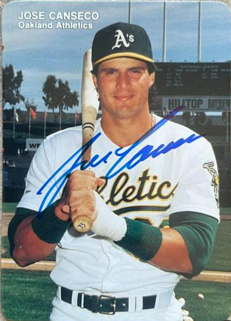 Jose Canseco Signed 1988 Mother's Cookies Baseball Card - Oakland